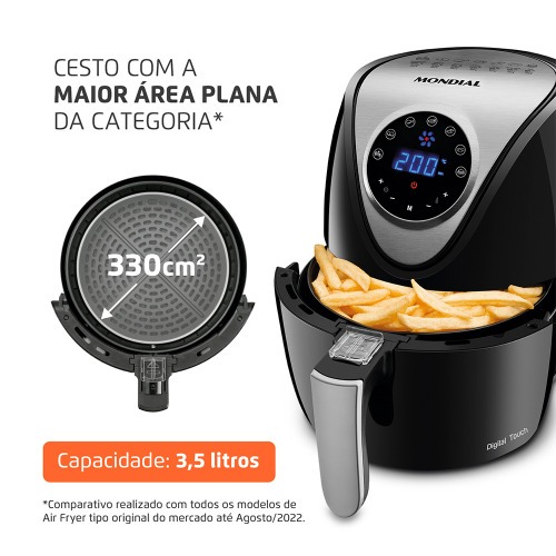 Fritadeira el�trica sem �leo Air Fryer 3,5L 1.500 Watts - AF-30-DI  220V