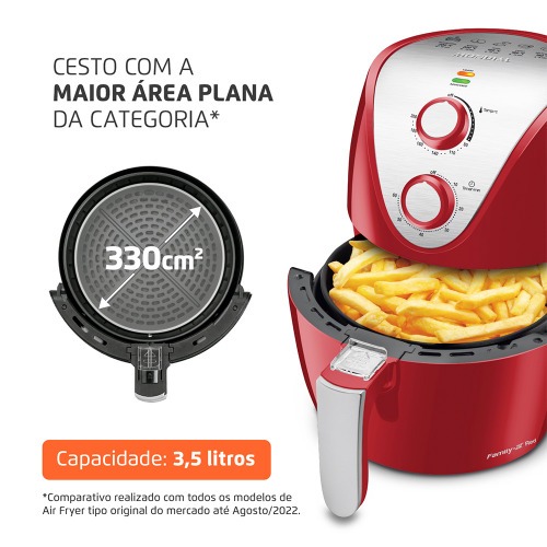 Fritadeira el�trica sem �leo Air Fryer 3,5L 1.500 Watts - AF-32-RI  110V