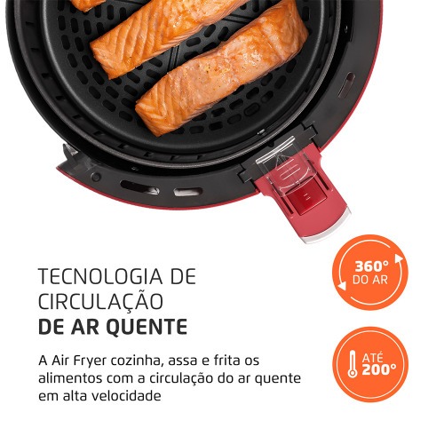 Fritadeira el�trica sem �leo Air Fryer 3,5L 1.500 Watts - AF-32-RI  110V