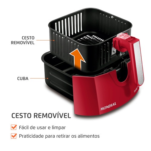 Fritadeira el�trica sem �leo Air Fryer 4L 1.500 Watts - AFN-40-FR  220V