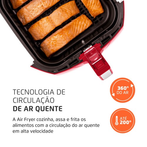 Fritadeira el�trica sem �leo Air Fryer 4L 1.500 Watts - AFN-40-RI  220V