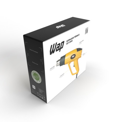 Soprador térmico 2000W 400 a 550°C 2 estágios - EST 2000 220V Soprador térmico 2000W 400 a 550°C 2 estágios - EST 2000 220V