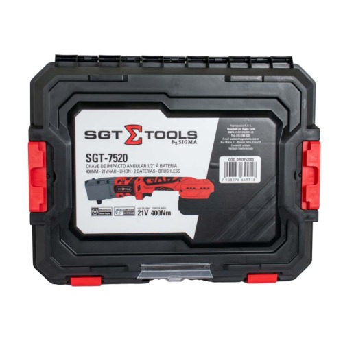 Chave de impacto angular a bateria 21V encaixe 1/2 Chave de impacto angular a bateria 21V encaixe 1/2