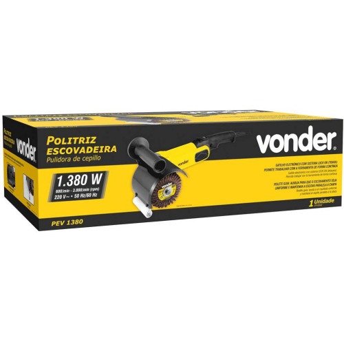 Politriz escovadeira 1350 watts 600 a 3000 RPM - PEV 1380  220V