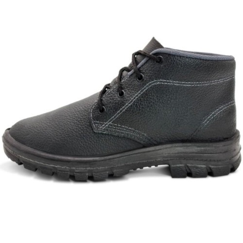 Botina monodensidade couro relax com cadar�o - 012