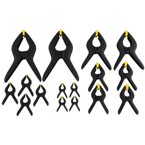 Jogo de grampos de nylon 19mm x 75mm com 16 peças - 83-094 Jogo de grampos de nylon 19mm x 75mm com 16 peças - 83-094