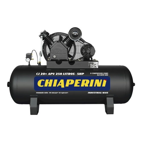 Compressor de ar 20 pés 250L 5 hp 175 lbs trifásico - CJ 20+ APV 250L Compressor de ar 20 pés 250L 5 hp 175 lbs trifásico - CJ 20+ APV 250L