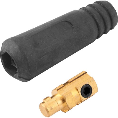 Conector r�pido macho 9 mm para cabo de solda