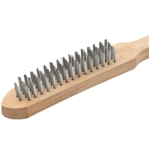 Escova de a�o carbono manual com 4 fileiras