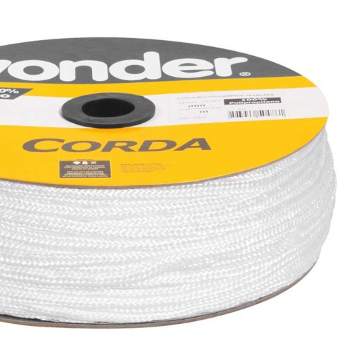 Corda em carretel multifilamento tran�ada 4 mm (vendida por metro)