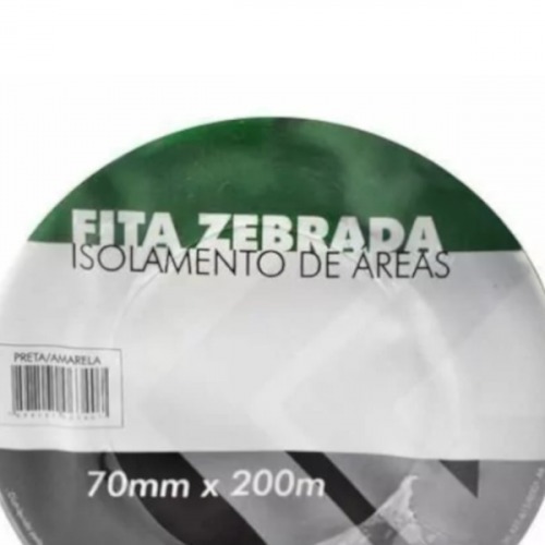 Fita zebrada para demarca��o 70 mm x 200 metros  - 010.1720