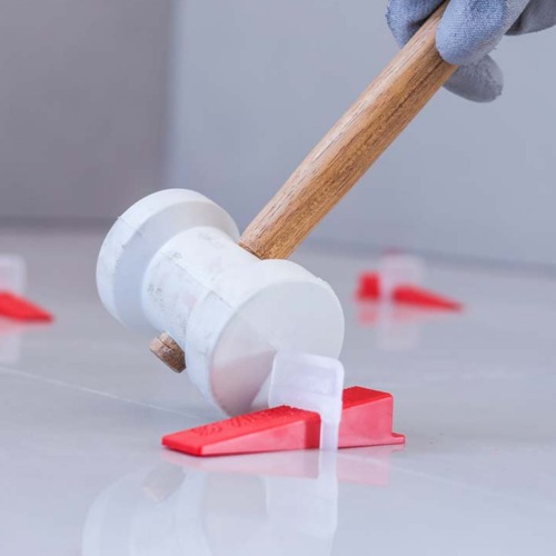 Espa�ador de 1,5 mm para nivelamento de piso com 50 pe�as 