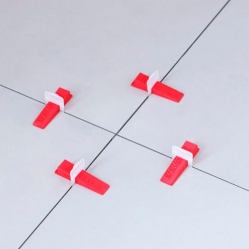 Espa�ador de 1,0 mm para nivelamento de piso com 100 pe�as - SLIM