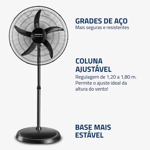 Ventilador de coluna 55 cm 5 p�s oscilante - NVC-PRO-55  220V