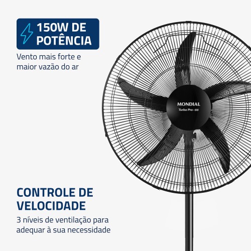 Ventilador de coluna 55 cm 5 p�s oscilante - NVC-PRO-55  220V