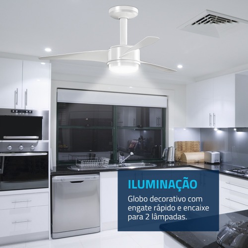 Ventilador de teto 3 p�s branco Maxi Air - VTE-01  220V