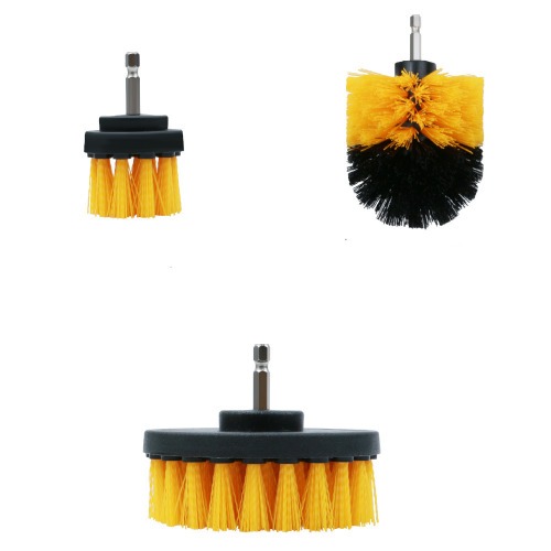 Jogo de escovas rotativas para furadeira e parafusadeira com 3 pe�as - BOM-7324