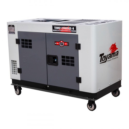 Gerador de energia 10 Kva a diesel cabinado partida el�trica monof�sico - TDWG12000SGE-N  110V/220V