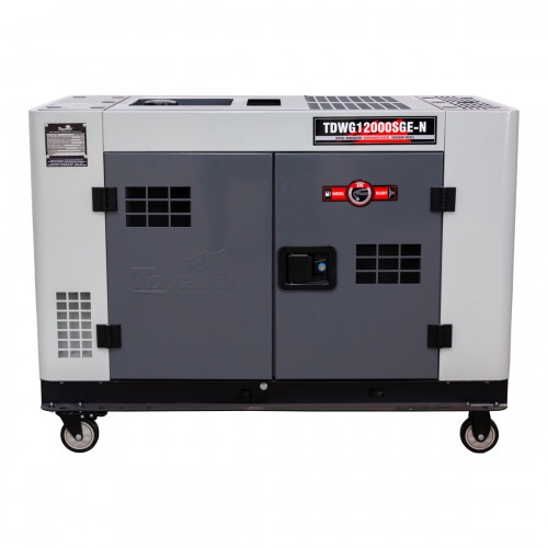 Gerador de energia 10 Kva a diesel cabinado partida el�trica monof�sico - TDWG12000SGE-N  110V/220V