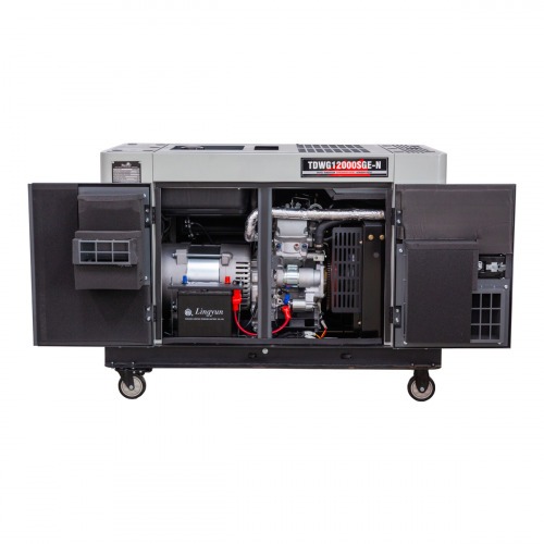 Gerador de energia 10 Kva a diesel cabinado partida el�trica monof�sico - TDWG12000SGE-N  110V/220V