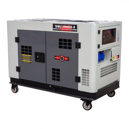 Gerador de energia 10 Kva a diesel cabinado partida el�trica monof�sico - TDWG12000SGE-N  110V/220V