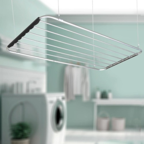 Varal de teto 56 x 16 x 80 cm em alumínio Varal de teto 56 x 16 x 80 cm em alumínio