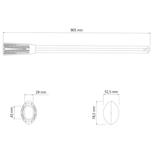 Cabo de madeira para picareta - 78752/001