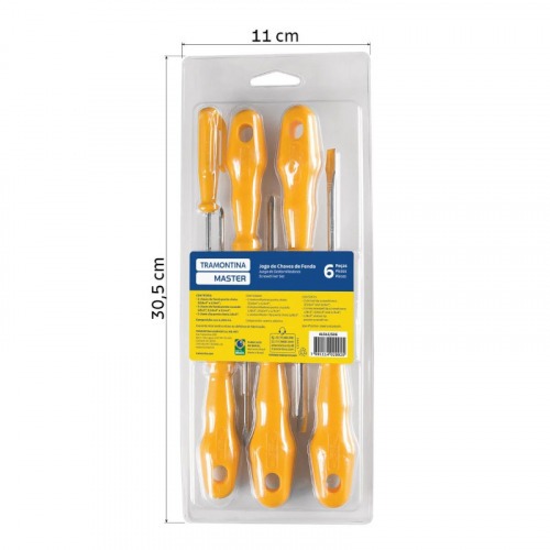 jogo de chave de fenda / phillips com 6 peças jogo de chave de fenda / phillips com 6 peças