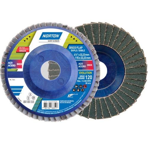 Disco de lixa flap disc reto 4.1/2