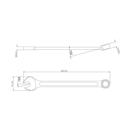 Chave combinada de 23 mm em a�o especial 