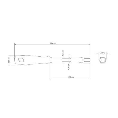 Chave canh�o tubular 11 x 125 mm formato tubular - 41450/011