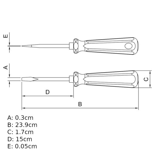 Chave de fenda 1/8 x 6