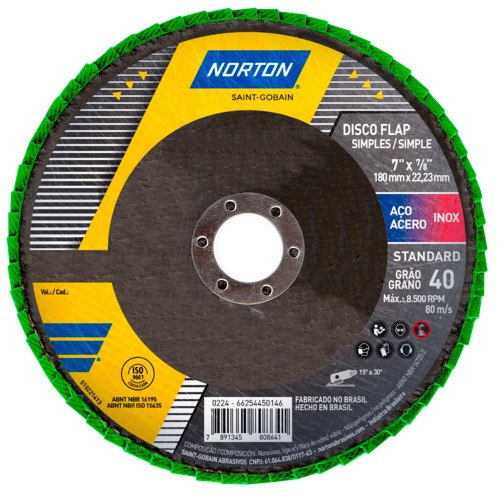 Disco de lixa flap disc c�ncavo 7