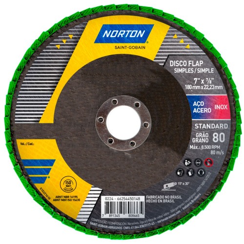 Disco de lixa flap disc c�ncavo 7