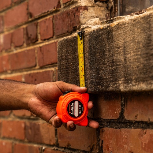 Trena com fita de a�o 16 mm x 5 m com trava 