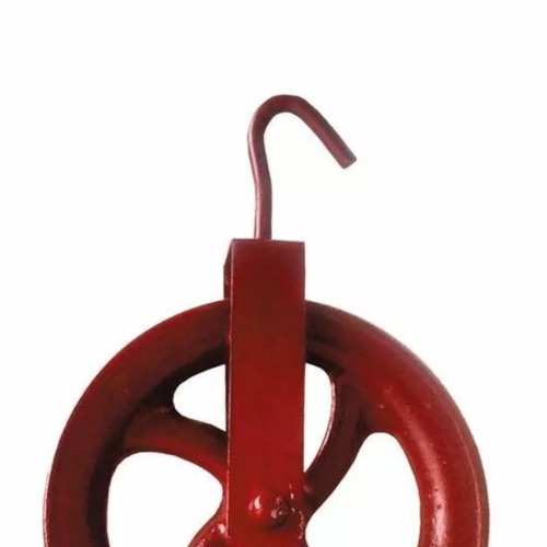 Roldana metálica com gancho 6 cm Roldana metálica com gancho 6 cm