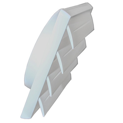 Grade de ventilação plástica quadrada para duto de 150 mm - GR017 Grade de ventilação plástica quadrada para duto de 150 mm - GR017