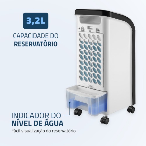 Climatizador de ar port�til 4 fun��es com controle remoto Fresh Air - CL-03  220V