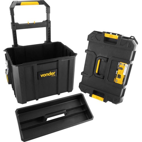 Caixa pl�stica para ferramentas com rodas 545 x 440 x 720 mm - CRV 900