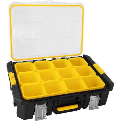 Maleta organizadora de plástico com 12 compartimentos - OPV 900 Maleta organizadora de plástico com 12 compartimentos - OPV 900