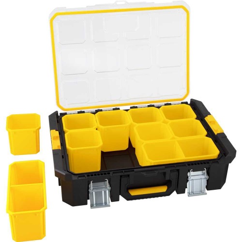 Maleta organizadora de plástico com 12 compartimentos - OPV 900 Maleta organizadora de plástico com 12 compartimentos - OPV 900