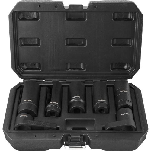 Jogo de soquetes para sensor sonda lambda com 7 pe�as