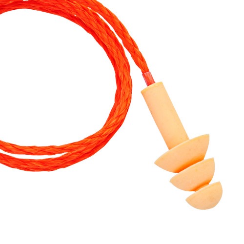 Protetor auditivo de silicone tipo plug com cord�o