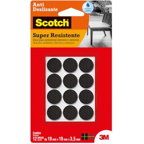 Protetor adesivo anti risco pequeno com 12 unidades