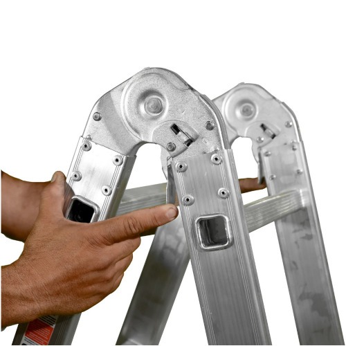 Escada multifuncional de alum�nio 4 x 5 com 20 degraus 13 em 1 - ESC0294