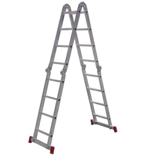 Escada multifuncional de alum�nio 4 x 5 com 20 degraus 13 em 1 - ESC0294