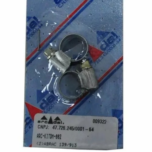Abraçadeira aço carbono 9 a 13 mm para mangueira 1/4 Abraçadeira aço carbono 9 a 13 mm para mangueira 1/4