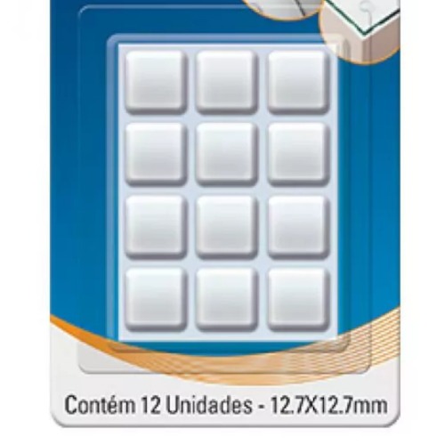 Protetor adesivo anti-impacto gota 12,7 mm com 12 unidades Protetor adesivo anti-impacto gota 12,7 mm com 12 unidades