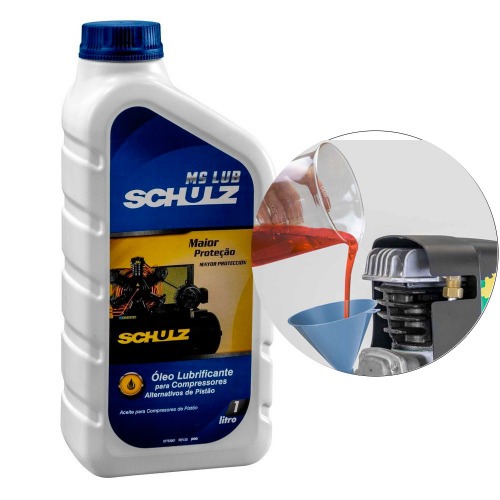 Kit �leo lubrificante mineral para compressores 2 Litros - MS LUB