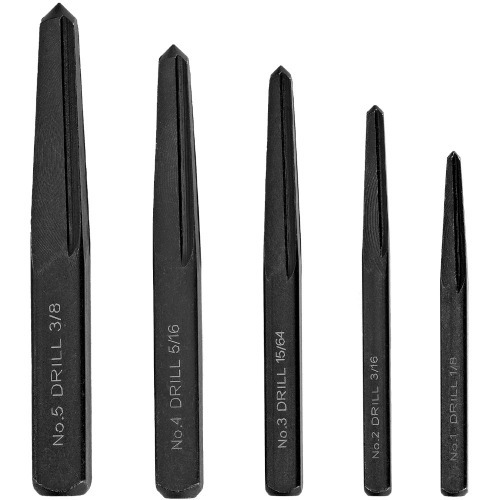 Jogo de extrator de pinos e parafusos 3 a 18 mm com 5 pe�as - 773519